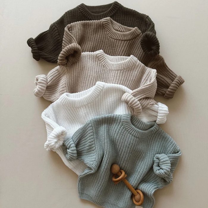 gebreide sweater kinderen meerdere kleuren tiny brands