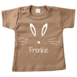 blanco shirt mokka opdruk wit blanco shirt mokka opdruk wit