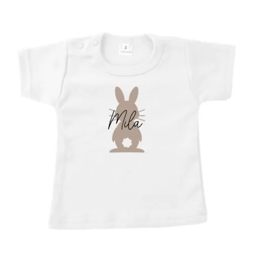 shirt wit pasen bunny