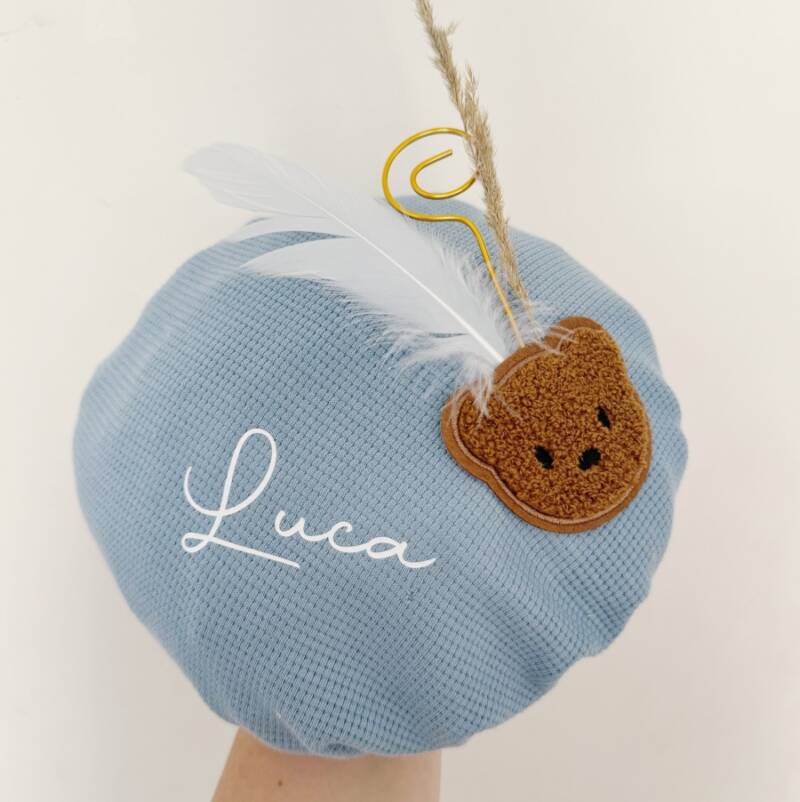 pieten muts blauw teddybeer