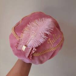 pietenmuts luxe roze met naam 1 pietenmuts luxe roze met naam 1