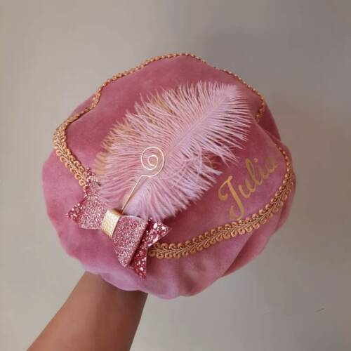 pietenmuts luxe roze met naam 1 pietenmuts luxe roze met naam 1