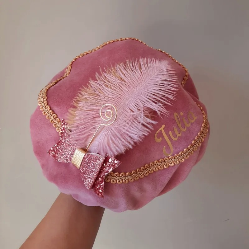 pietenmuts luxe roze met naam 1 pietenmuts luxe roze met naam 1