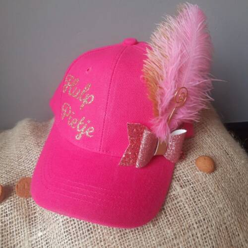 pietencap met naam roze pietencap met naam roze