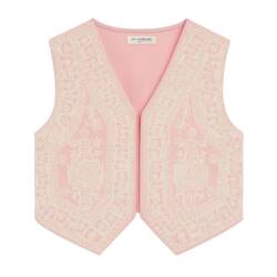 gilet boho roze meisje gilet boho roze meisje