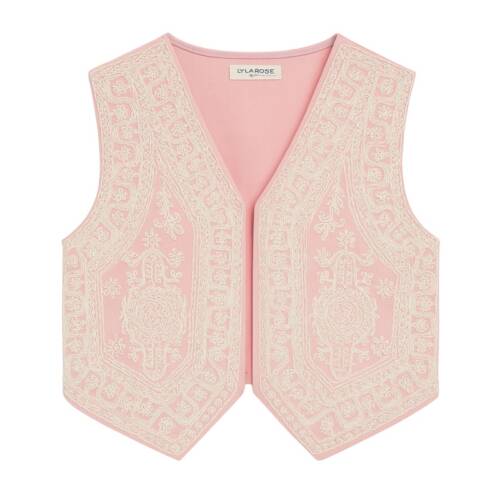 gilet boho roze meisje