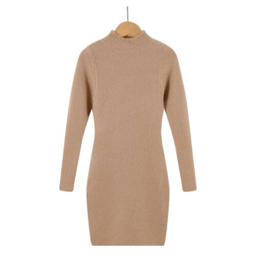 knit sweaterdress taupe meisje