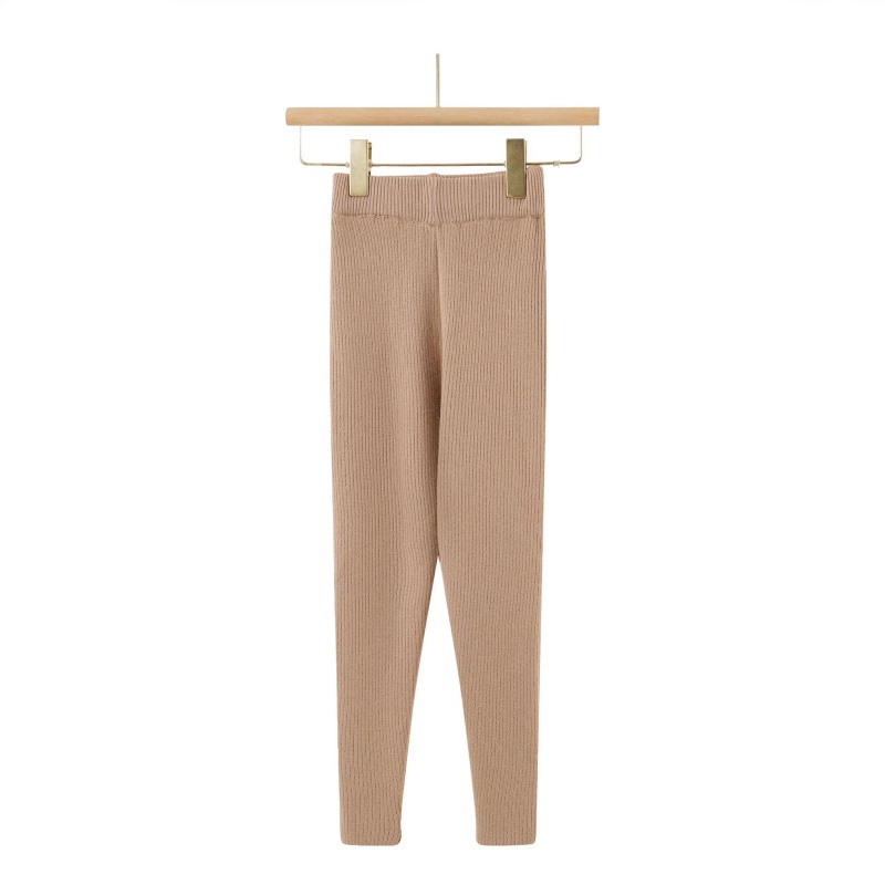 rib legging taupe meisje