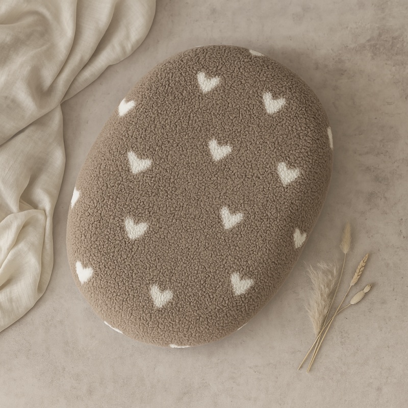 teddy relaxhoes taupe met witte hartjes teddy relaxhoes taupe met witte hartjes