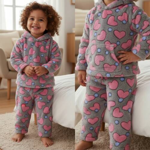 huispak teddy fleece hartjes huispak teddy fleece hartjes