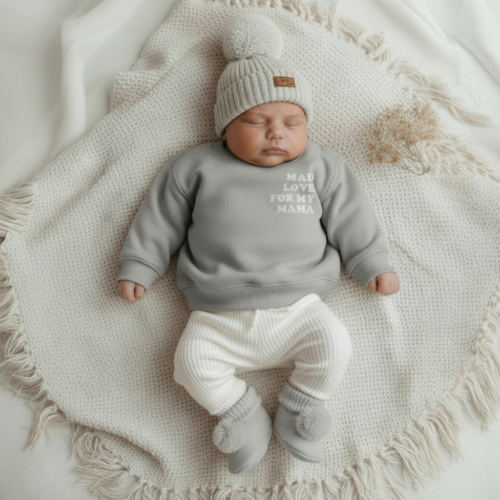 baby muts en slofjes set beige baby muts en slofjes set beige