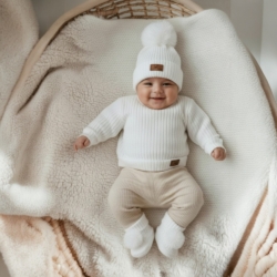 baby muts en slofjes set wit baby muts en slofjes set wit