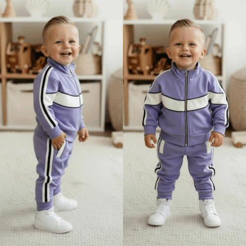 jongens joggingpak paars wit jongens joggingpak paars wit