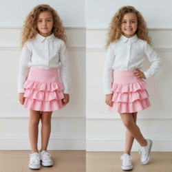 meisjes ruffle rokje roze meisjes ruffle rokje roze