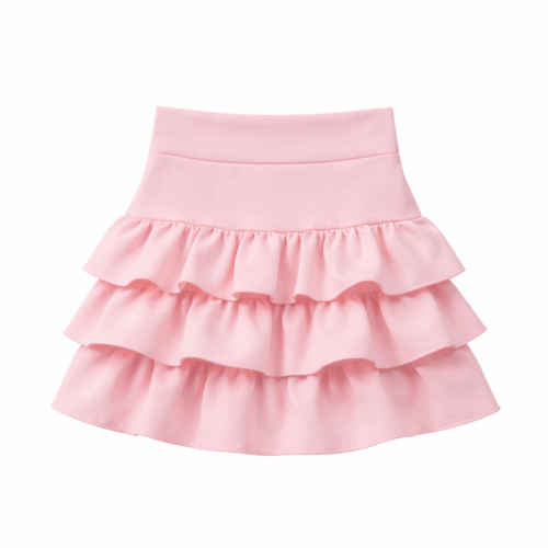 meisjes ruffle rokje roze