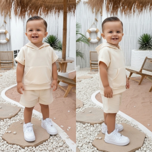 Soft Hoodie set creme Soft Hoodie set crème