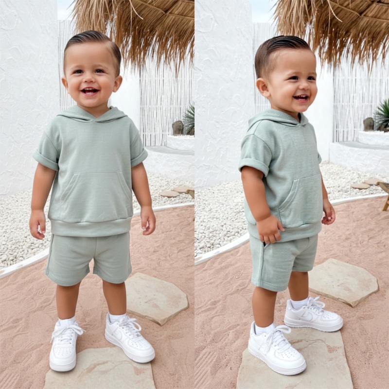 Soft Hoodie set sage