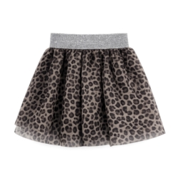 leopard print tule rokje meisje met elastische tailleband