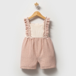 roze meisjes salopette Nipperland jumpsuit maat 6 9 maanden tot 2 3 jaar
