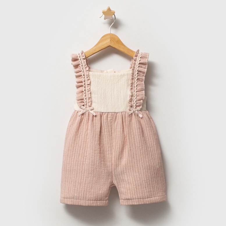 roze meisjes salopette Nipperland jumpsuit maat 6 9 maanden tot 2 3 jaar