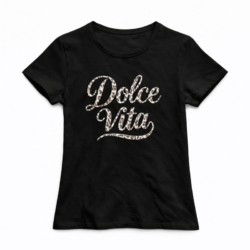 zwart meisjes t shirt dolce vita panterprint