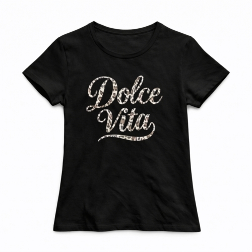 zwart meisjes t shirt dolce vita panterprint