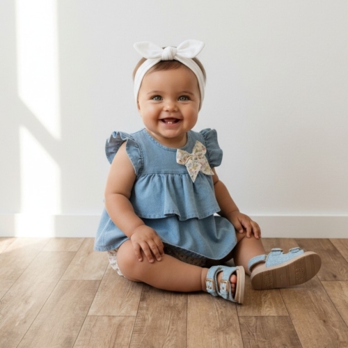 baby meisjes set ruffle top bloomer bloemen