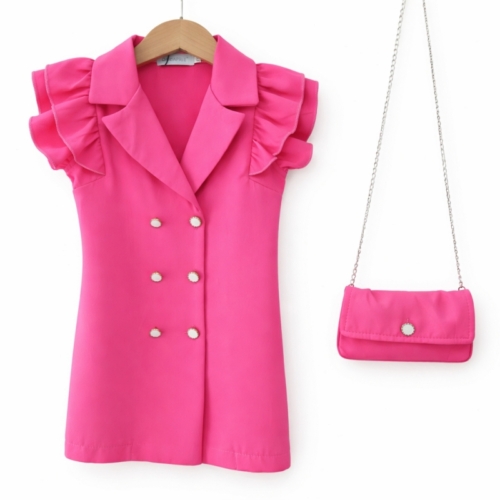 blazer jurk fuchsia