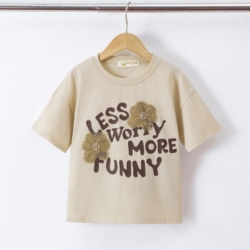 meisjes beige t shirt funny meisjes beige t shirt funny