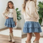 meisjes denim rokje