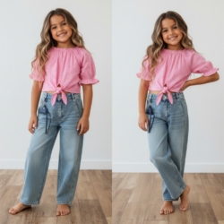 meisjes jeans lichtblauw