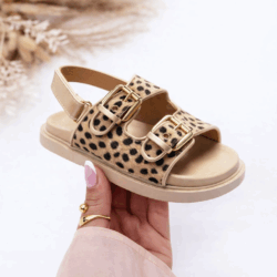 meisjes panterprint sandalen meisjes panterprint sandalen