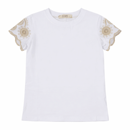 meisjes t shirt borduring schouders
