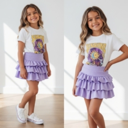 meisjes t shirt wit sunshine print meisjes t shirt wit sunshine print