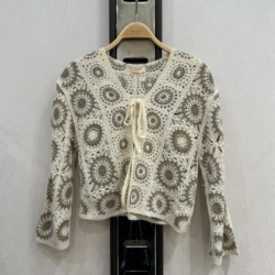 gehaakt vest meisjes beige creme