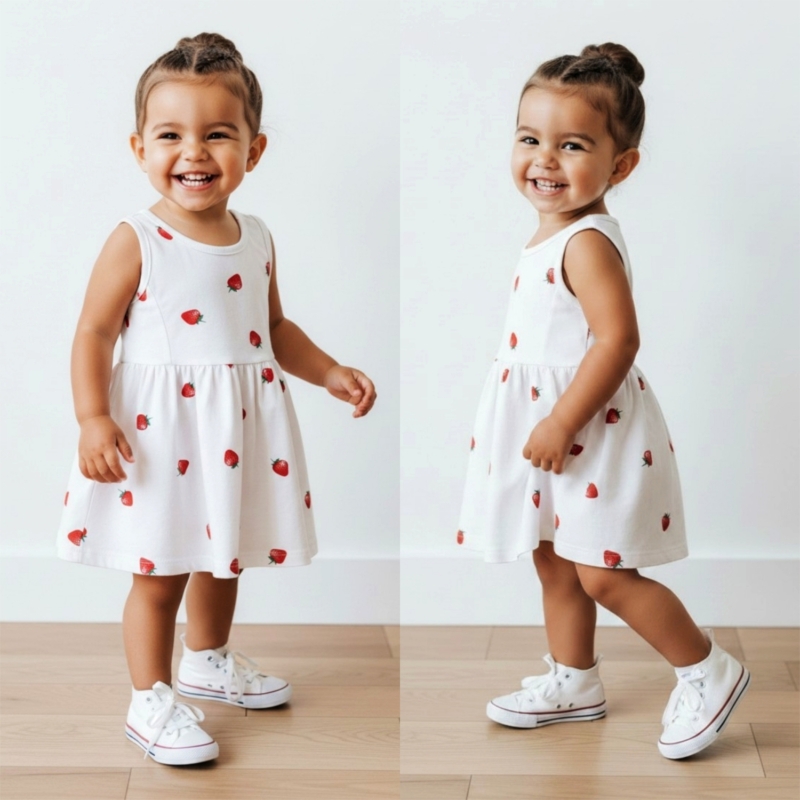 baby jurkje aardbeien