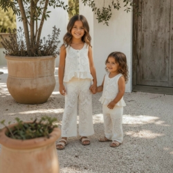 meisjes ibiza set beige