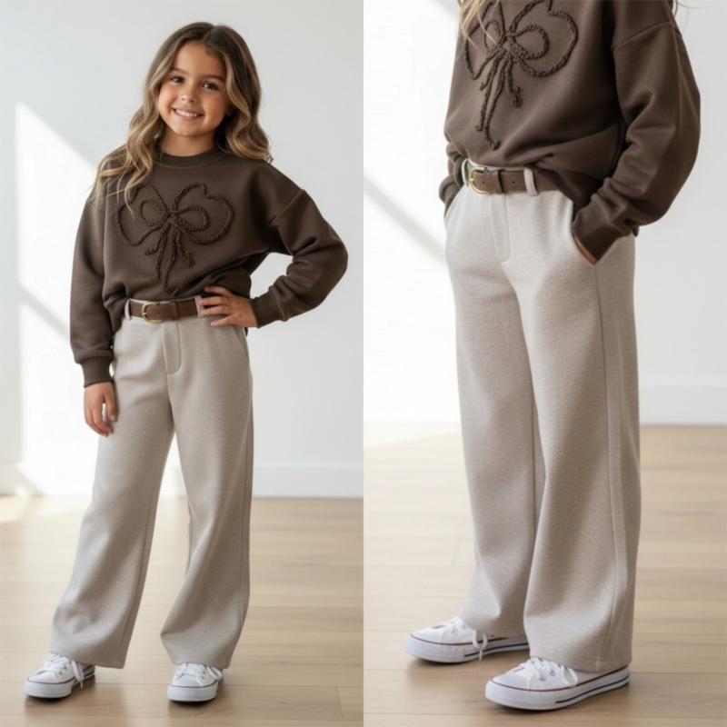 meisjes pantalon beige meisjes pantalon beige