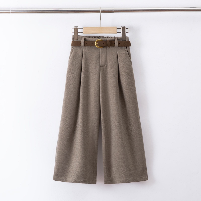 meisjes pantalon bruin wijde fit meisjes pantalon bruin wijde fit