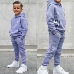 jongens original teddy hoodie set lavendelblauw jongens original teddy hoodie set lavendelblauw