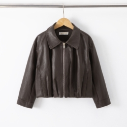 leatherlook jas meisjes bruin leatherlook jas meisjes bruin