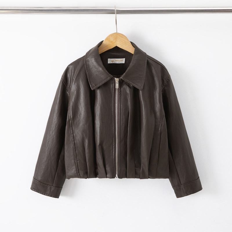 leatherlook jas meisjes bruin leatherlook jas meisjes bruin