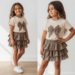 meisjes kledingset beige meisjes kledingset beige