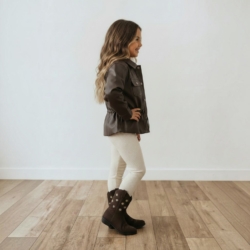 meisjes laarzen cowboy western bruin