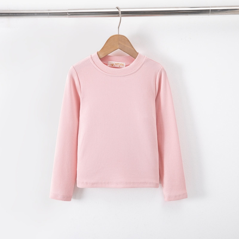 meisjes rib longsleeve roze meisjes rib longsleeve roze