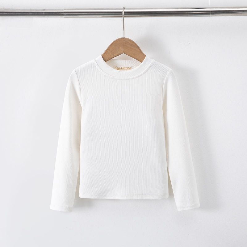 meisjes rib longsleeve wit meisjes rib longsleeve wit