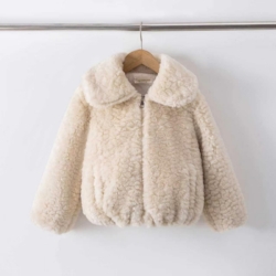 meisjes teddy jas beige meisjes teddy jas beige