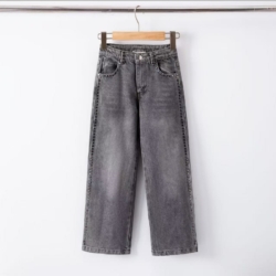 meisjes wide leg jeans grijs meisjes wide leg jeans grijs