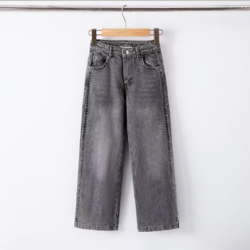 meisjes wide leg jeans grijs meisjes wide leg jeans grijs