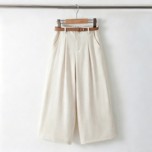 meisjes wide leg pantalon ecru meisjes wide leg pantalon ecru